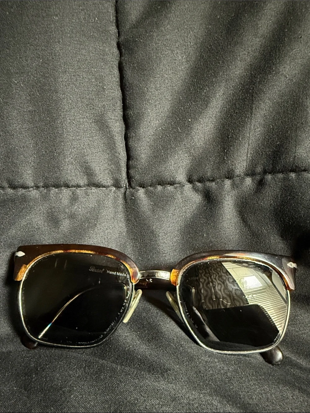 Persol Tortoiseshell Brown Sunglasses with Dark Lenses